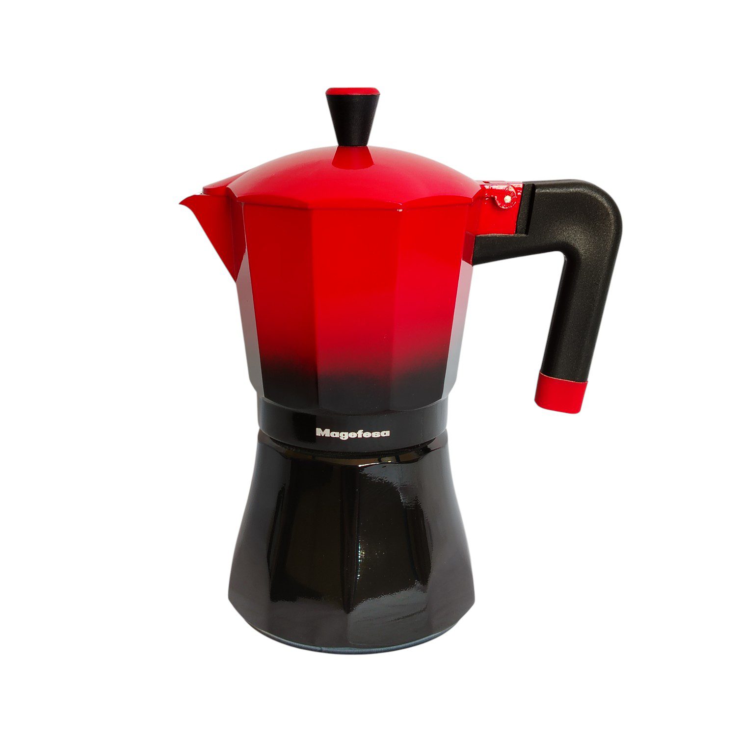 GRECA MAGEFESA 09 TAZAS NEGRA & ROJA TRADICIONAL